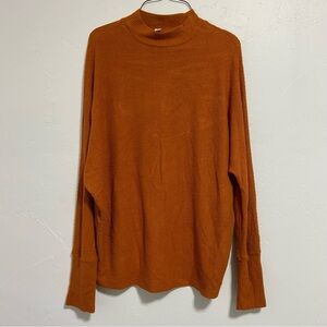 BP. Women's Lightweight Sweater Long Sleeve Orange Size Small